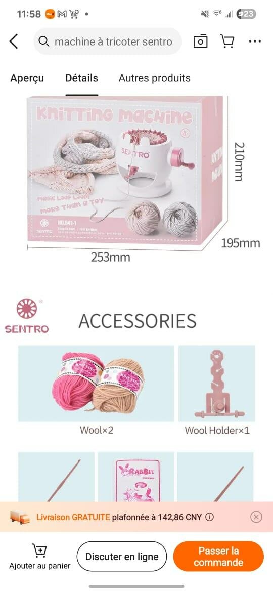 Machine à Tricoter Sentro