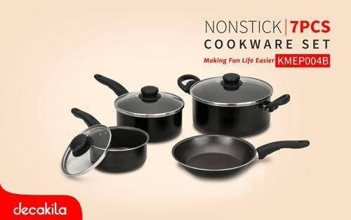 Batterie de cuisine antiadhésive 7pcs