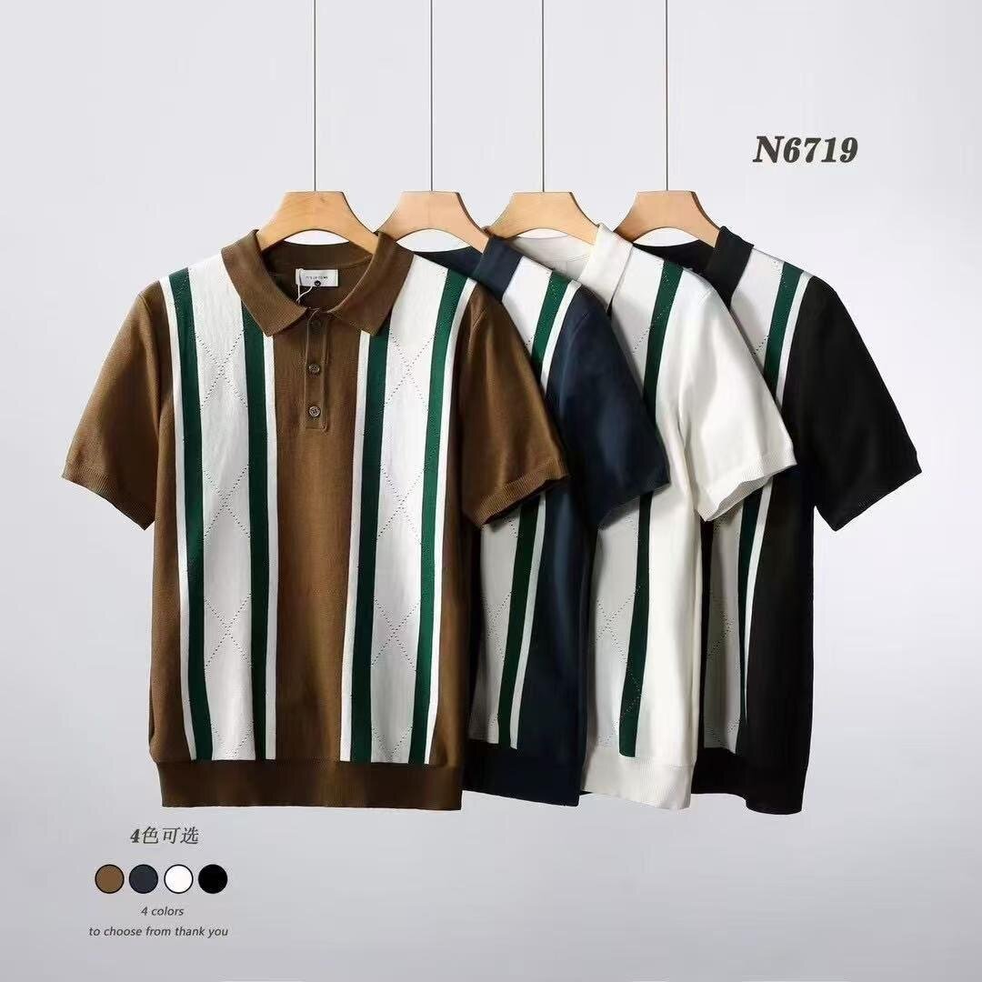 Polo à rayures élégantes