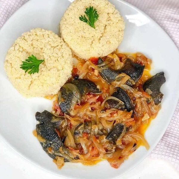 Plat d'escargot épicé