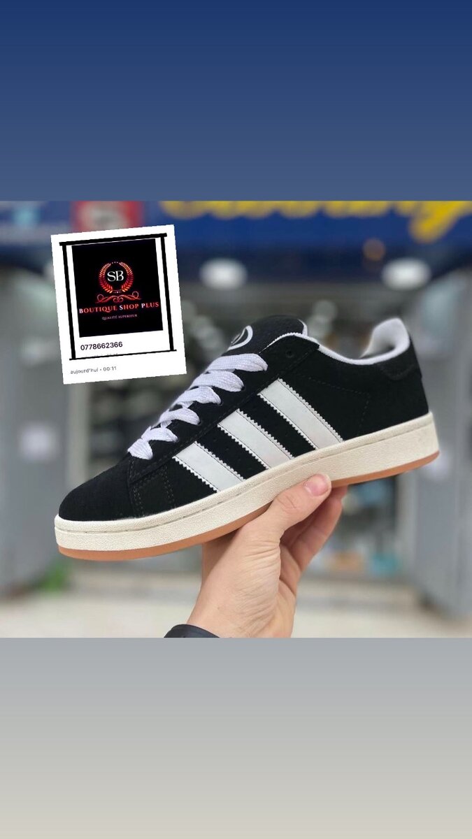 BASKET ADIDAS campus authentique avec sa boîte