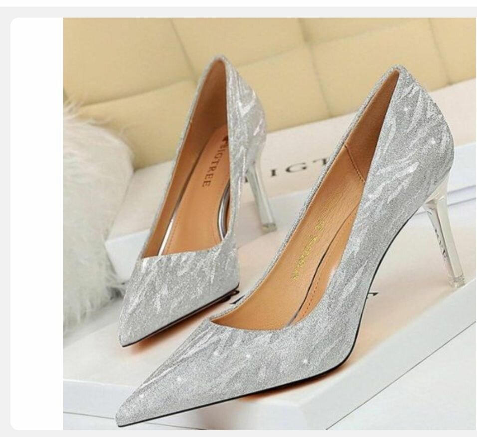 Escarpins Argent Pailletés