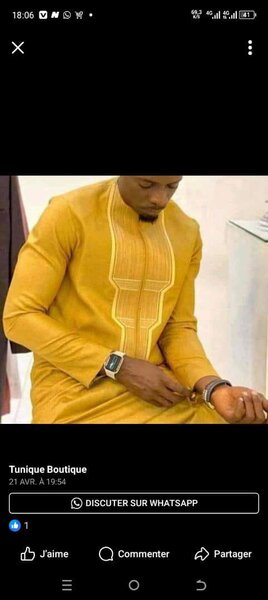 Tunique Homme Élégante