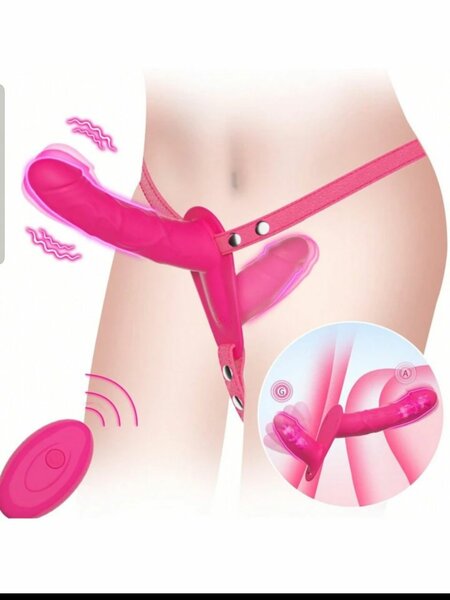 Vibromasseur Strap-On Télécommandé