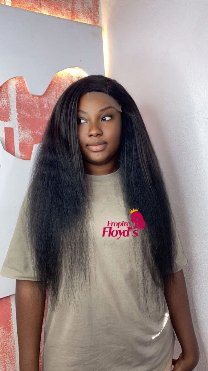 Perruque Synthétique Longue Noire