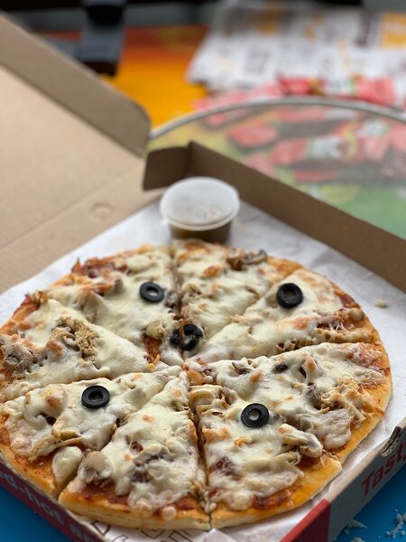Pizza au poulet