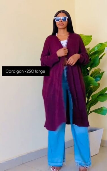 Cardigan violet large