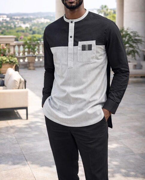 T-shirt homme noir et gris