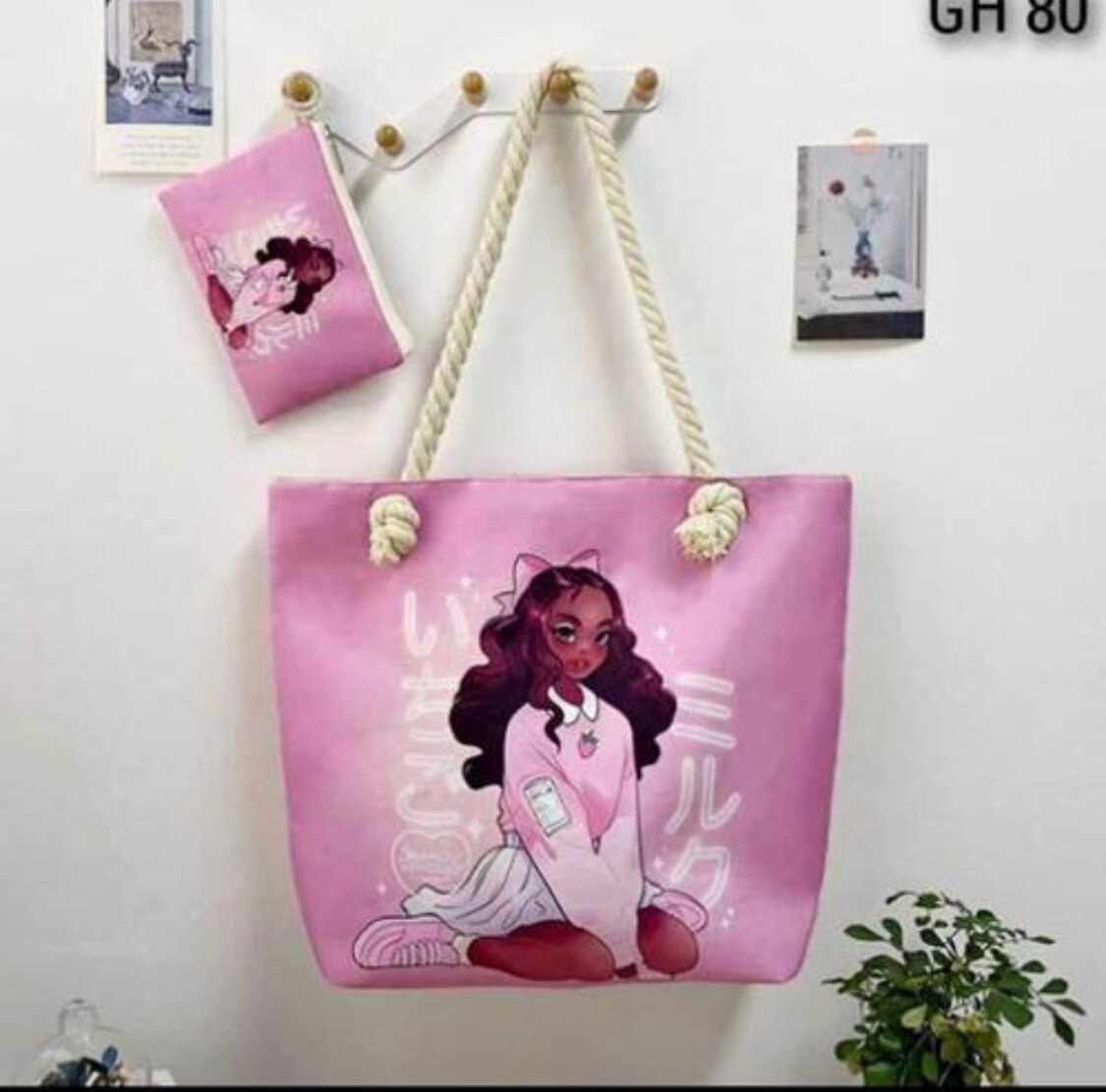 Sac cabas illustré en toile