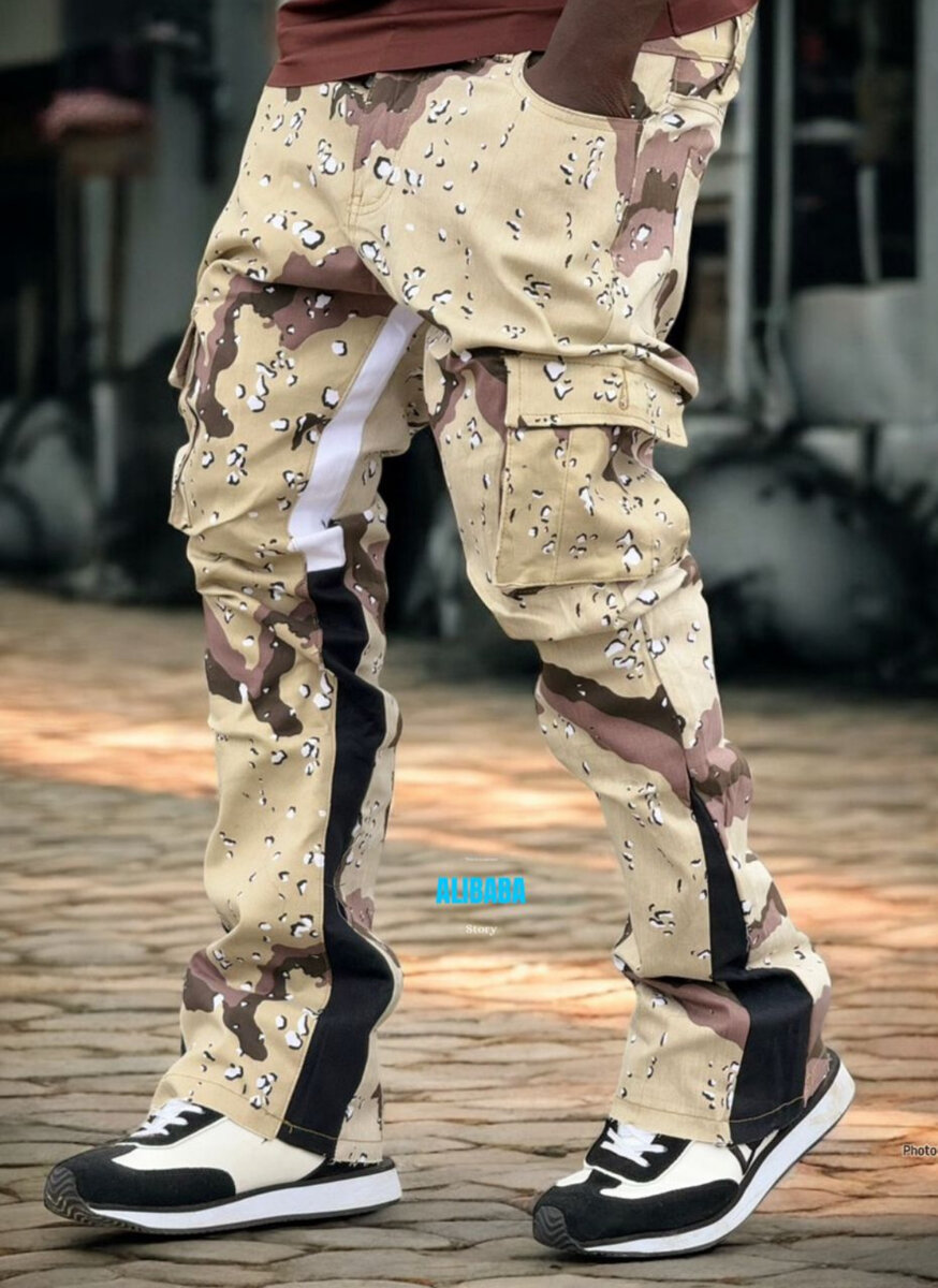 Pantalon cargo camouflage homme