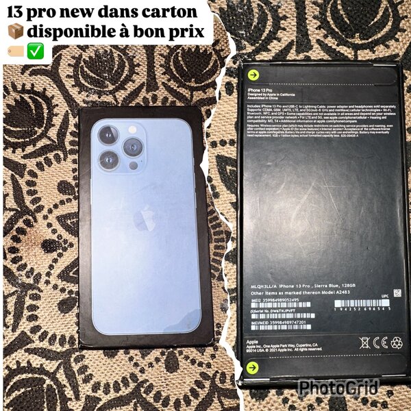 iPhone 13 Pro Neuf 128Go