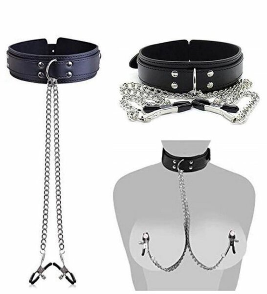 Collier avec pince téton