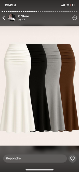 Jupe longue élégante femme