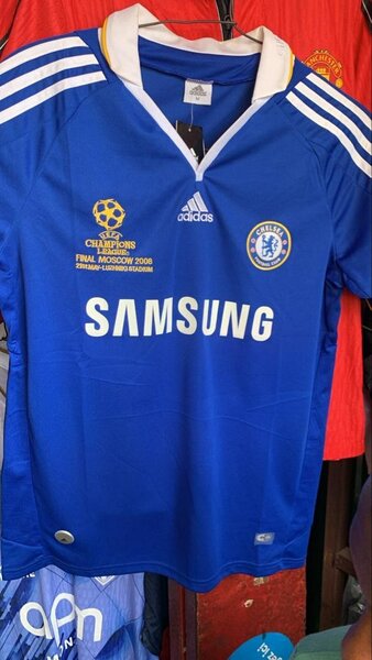 Maillot de football bleu vintage