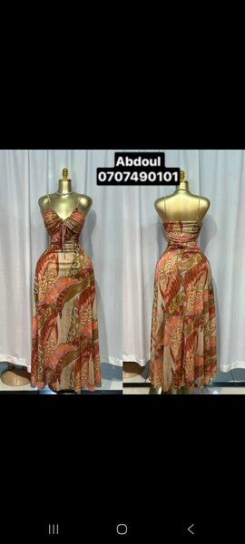 Robe longue imprimée bohème