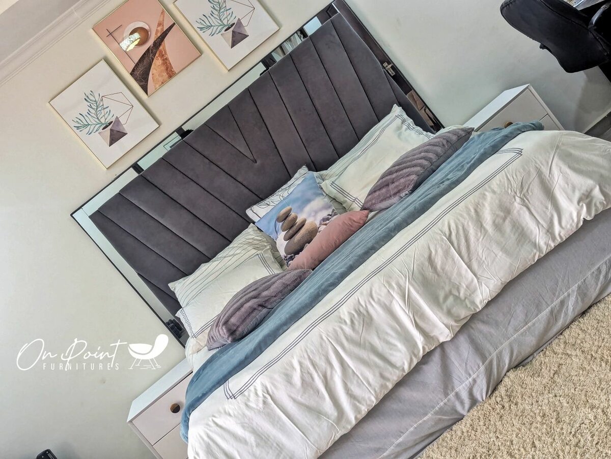 King Headboard And Bed side table