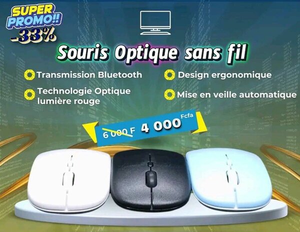 Souris optique sans le fil