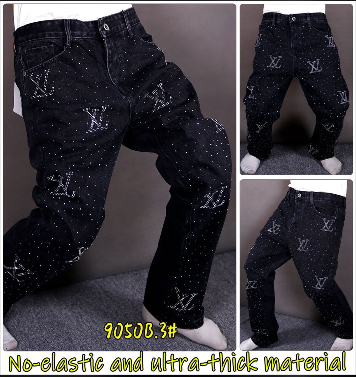 Jeans épais non-élastiques