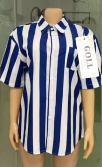 Shirt striped blue