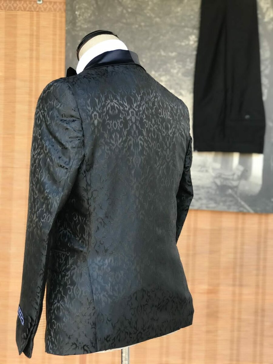 black men's suit