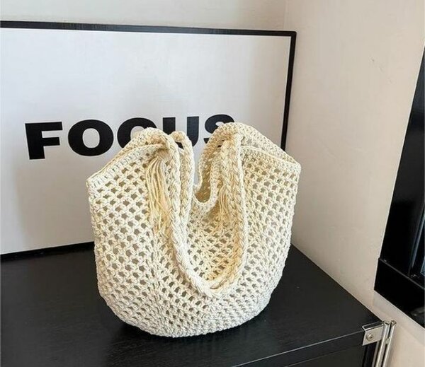 Sac fourre-tout en macramé