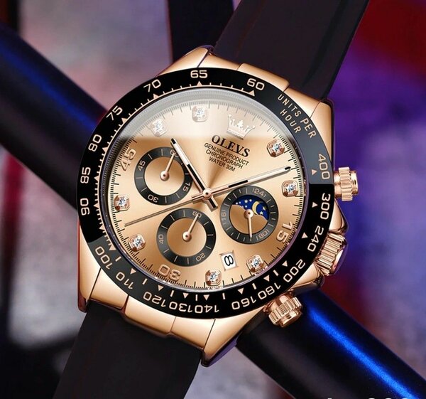 Olevs 2875 silver and gold