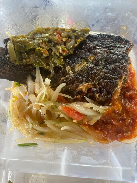 Plat de poisson braisé