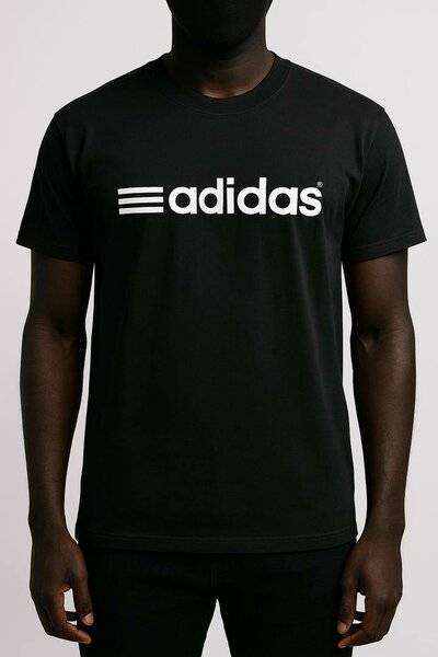 T-shirt noir logo Adidas