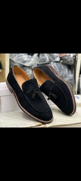 Mocassins en daim avec pampilles