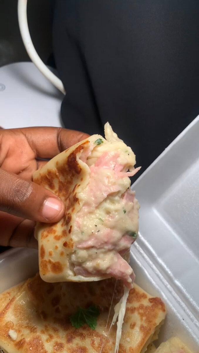 Crêpes fromage jambon