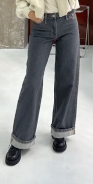 Джинсы от ZARA с идеальной посадкой серые