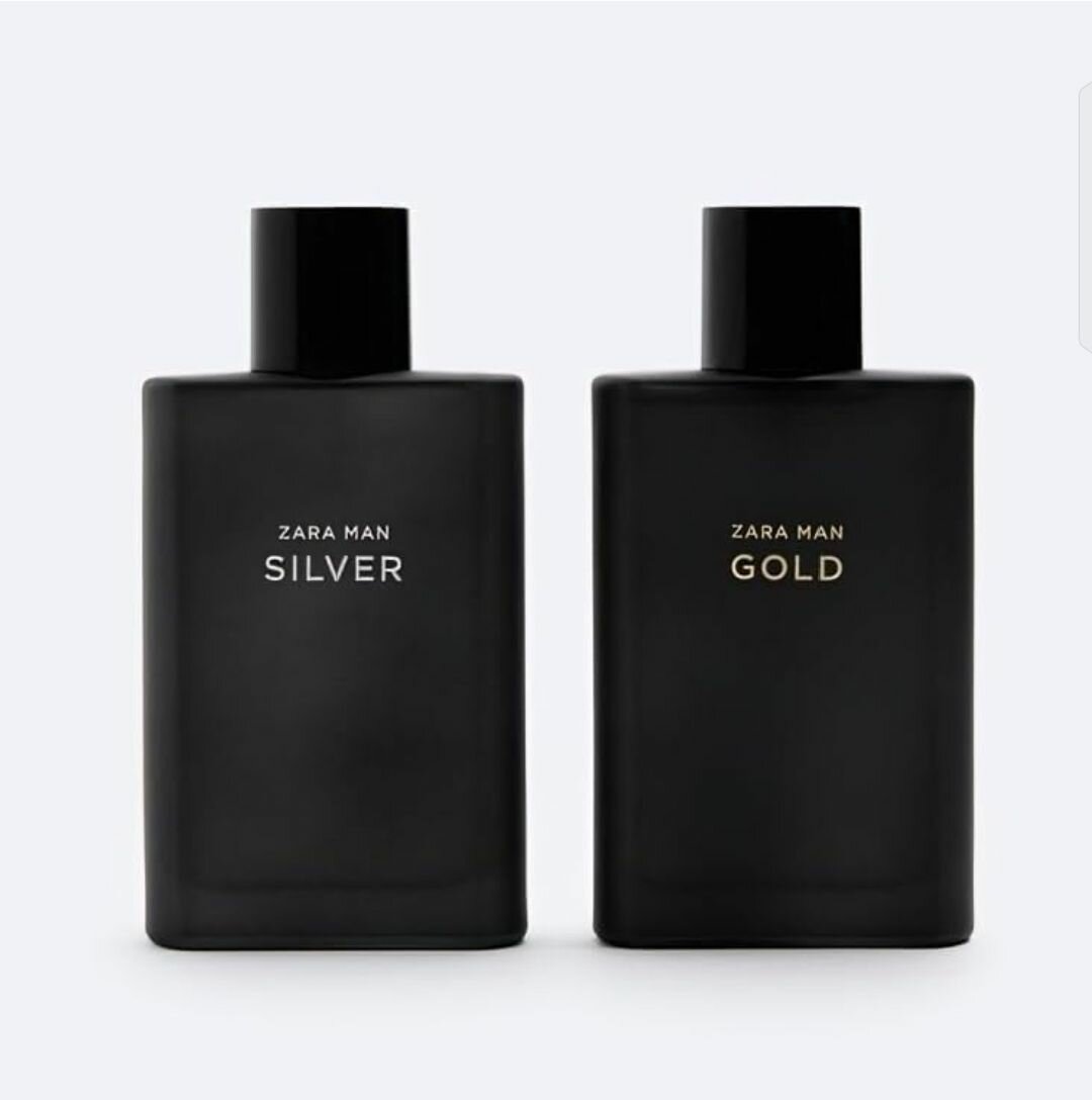 ZARA Man Gold + ZARA Man Silver EDT 90ml X 2