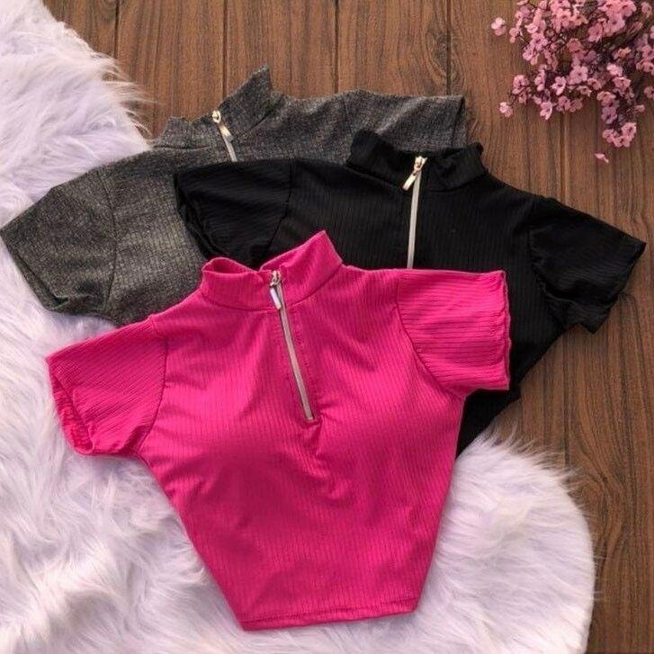 T-shirts zippées tendance