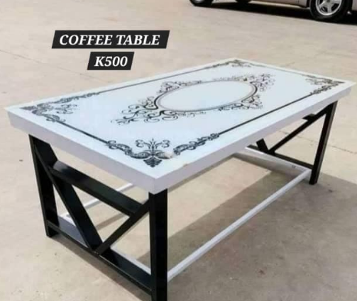 white coffe table