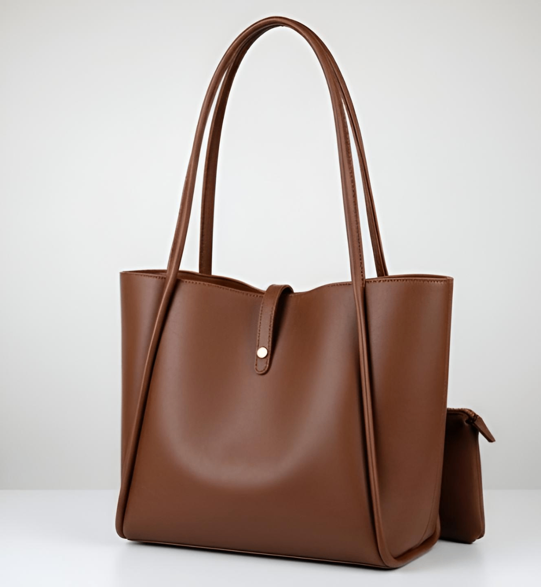 Sac à main en cuir marron élégant