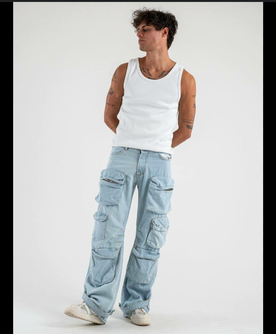 Jeans cargo homme tendance