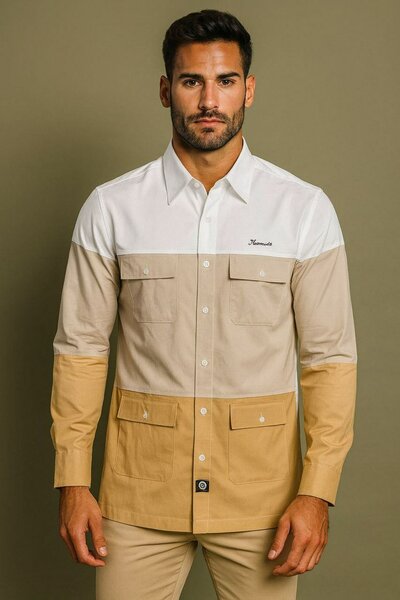 Chemise homme élégante multicolore