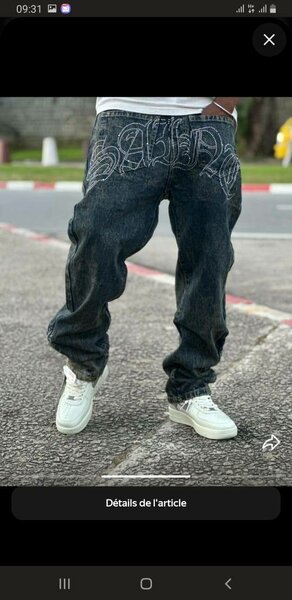 Jeans homme baggy personnalisés