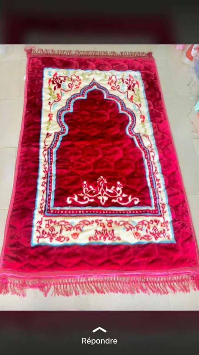 Tapis de prière doux