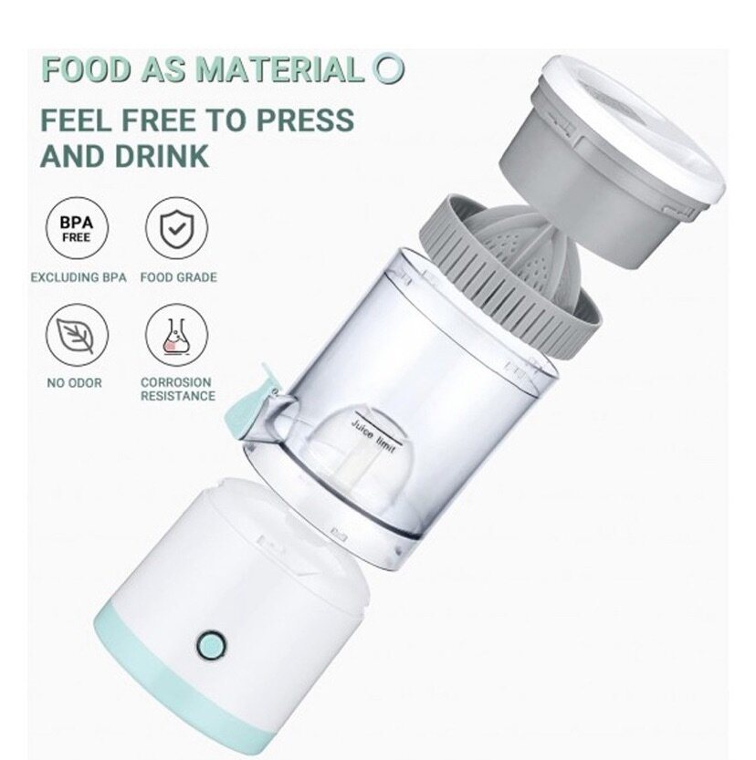 45W 800MAH ABS PORTABLE CORDLESS USB CITRUS JUICER JMK4010