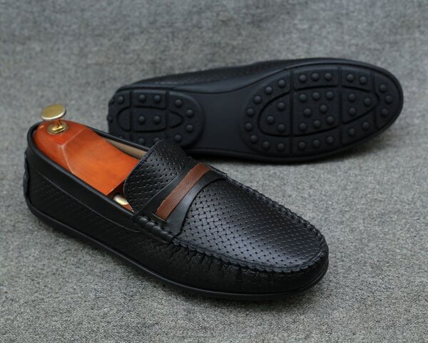 Mocassins en cuir homme élégant