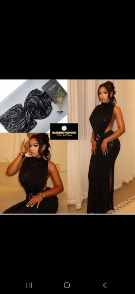 Robe de soirée élégante noire