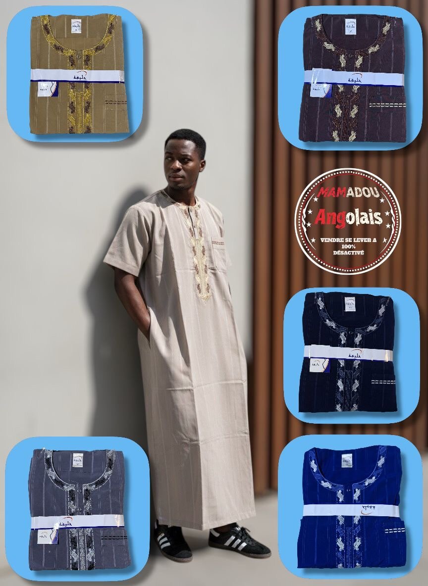 Boubou africain homme élégant