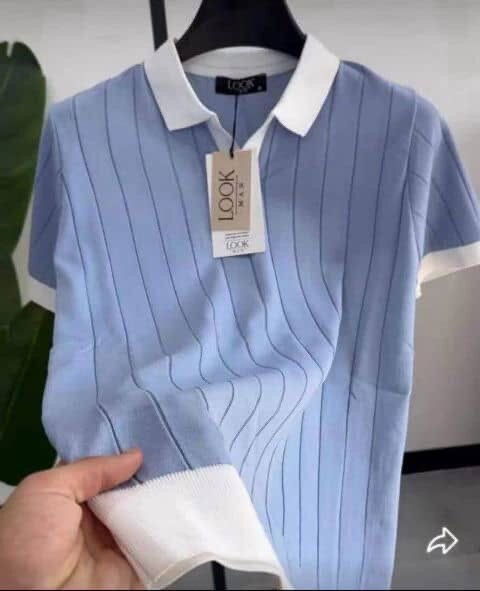 Polo à rayures élégantes pour homme