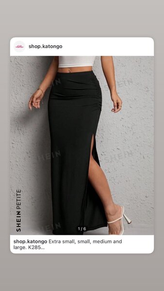 Skirt with slit