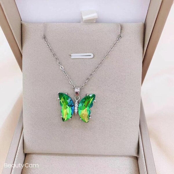 Collier Papillon Coloré