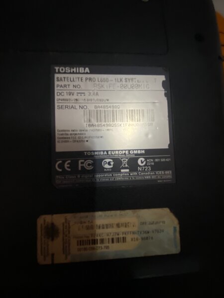 PC Toshiba  en forme