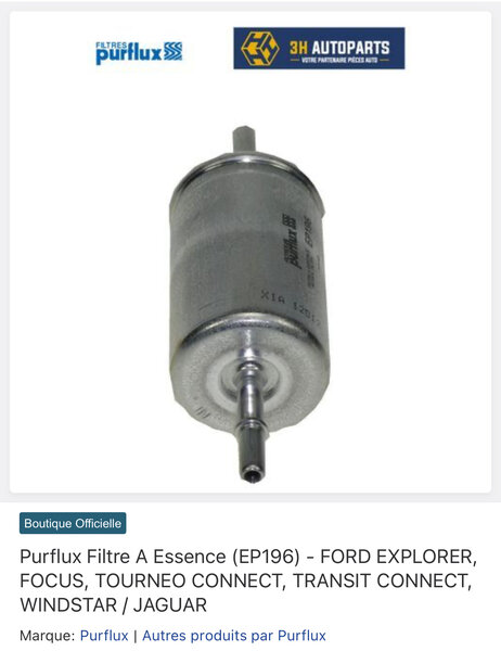 Filtre à Essence Purflux EP196