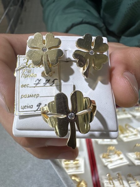 Серьги с кольцой