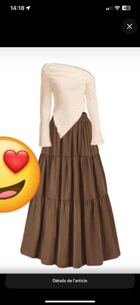 Robe élégante asymétrique